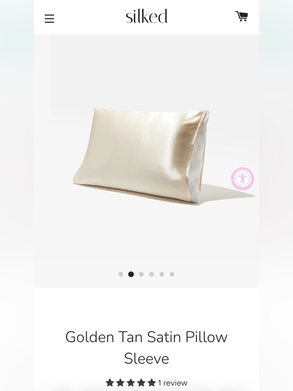 Silked Golden Tan Satin Pillow Sleeve
